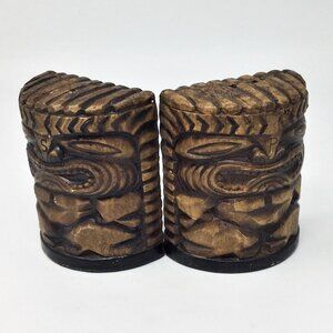 Vintage Tiki Salt & Pepper Shakers Made in Japan